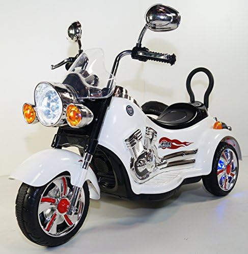MOTORCYCLE For Kids Model B-SX138 Electric Battery Operated 3 Wheels White