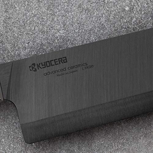 Kyocera Advanced Ceramic LTD Series Nakiri Knife with Handcrafted Pakka Wood Handle, 6-Inch, Black Blade - Thumbnail 5