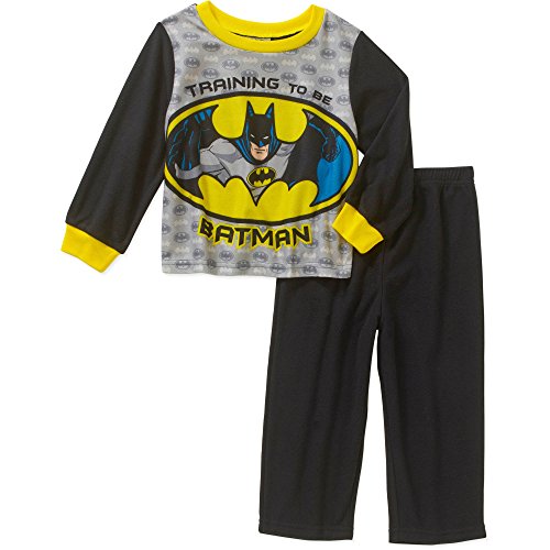 DC Batman Boys 2 Piece Flannel Sleepwear Pajama Set