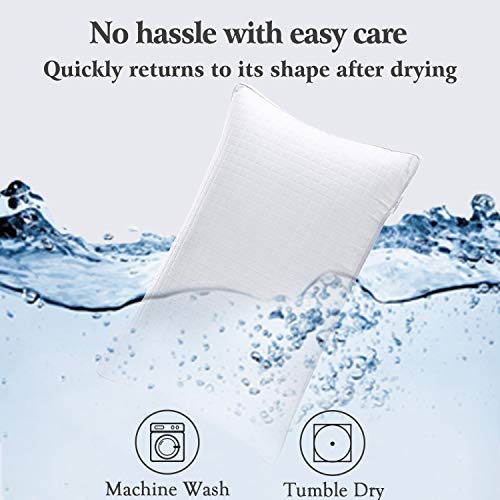 JOLLYVOGUE King Size Pillows Set of 2,Luxury Hotel Down Alternative