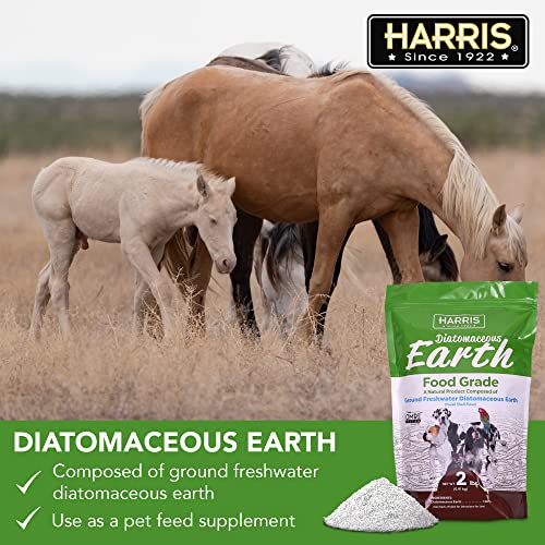Harris Food Grade Diatomaceous Earth for Pets, for Cats, Dogs, Horses