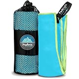 Youphoria Outdoors Microfiber Quick Dry Travel Towel - Ideal Fast Drying Towels for Travel, Camping, Beach, Backpacking, Gym, Sports, and Swimming - Ultra Light, Fast Drying and Absorbent - 3 Sizes