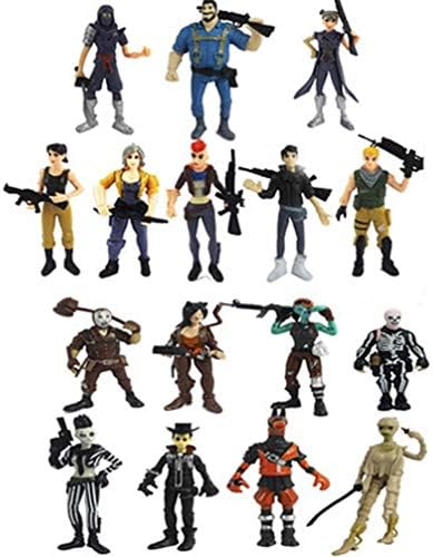 KPST VIP 16pcs/Set 3.5 inch Fortnight Figurines Action Figure Toys Game Characters PVC Model of Game