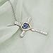 Xingzou Infinity Love of God Women Heart Crystals Cross Pendant Necklace Made with Swarovski Elements