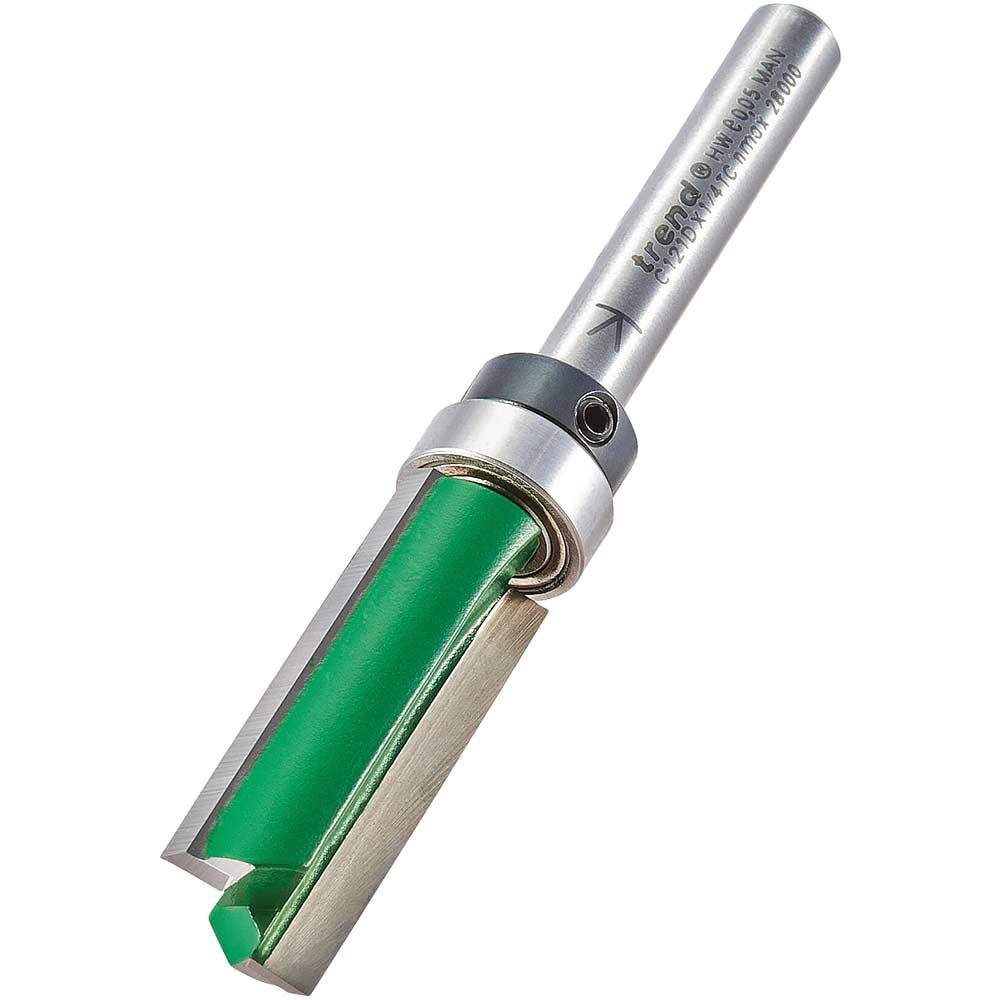 Trend CraftPro Guided Profiler Router Cutter Bit, 1/4 Inch Shank, 12.7mm Cut Diameter & 32mm Cut Length, Tungsten Carbide Tipped, C121DX1/4TC — image 1