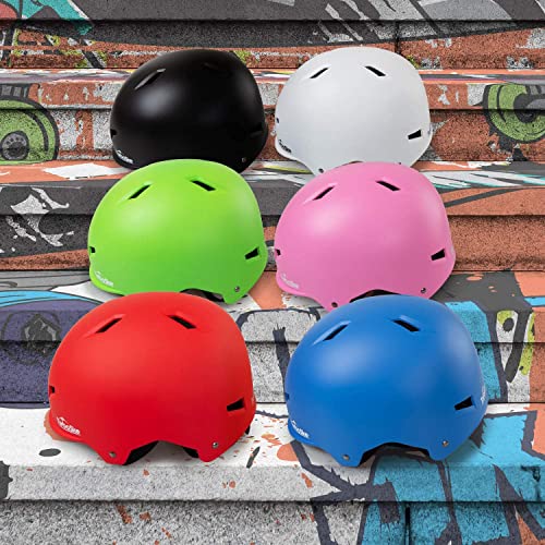 TurboSke Skateboard Helmet, Bike Helmet BMX Helmet MultiSport Helmet for Youth