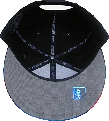 KNW-1469GX BLK-BLK Galaxy Print Brim Snapback Hat Cap