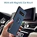 CEGAR Samsung Galaxy S10 Plus Case, Stylish Dual Layer Hard PC Back Case with 360 Degree Rotation Finger Ring Grip Kickstand, Magnetic Car Mount Compatible with Samsung Galaxy S10 Plus (V-Blue)