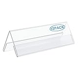 Acrylic 12 Pack Name Plates for Desks, AITEE 3x8.5