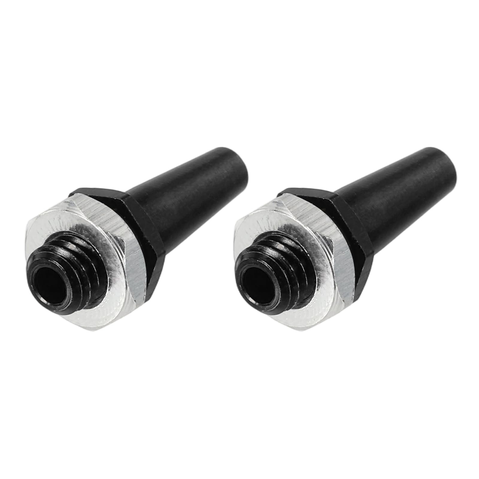 sourcing map RC Boat M6 Antenna Mount Base, Aluminum Alloy Plane Antenna Mount for RC Car Boat Drone Receiver Plane Tube Aerial DIY Model Building Parts(Black, 2 Pcs)