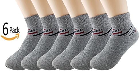 Wummly Men's Athletic Ankle Socks ( 6 pairs ) (Color 3)