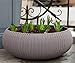 Keter Resin Knit Look 6 Gallon Soil Capacity Flower Pot with Drainage Plug for Outdoor and Indoor Plants, Taupe