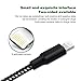 iPhone Charger,Akaho Lightning Cable 3Pack 6FT High Speed Nylon Braided iPhone Cable for iPhone 7/7 Plus/6/6 Plus/6S/6S Plus,SE/5S/5,iPad,iPod Nano 7 (Black White)