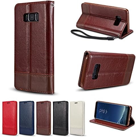 Galaxy S8Plus Case,Gkin PU Leather Wallet Kickstand Case All-Powerful simple Cover for Samsung Galaxy S8 Plus(Brown)
