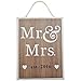 Mr and Mrs est 2016 Wedding Sign for BEST WEDDING ANNIVERSARY GIFT IDEAS!!! (2016)
