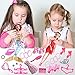 Outee 86 Pcs Doll Clothes Set for Party Grown Outfit Including 16 Pcs Clothes 70 Pcs Accessories for Girls Kids Party Birthday Gifts