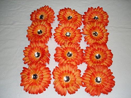 Gerber Daisy 5" Flower Heads (Orange)