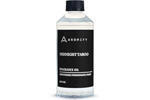 Aromify Midnight Taboo Fragrance Oil 16.9 Fl Oz (500 mL), Inspired by The Aria Hotel, Scent Diffuser Oil with Lemon, Pomegranate & Peony, Diffuser Oil for Home, Spa & Office, Pure Aroma Ingredients