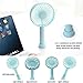 TINMIU Mini Handheld Fan, Small USB Personal Portable Desk Table Fan with Rechargeable Battery for Home, Dormitory, Office, Outdoors and Travel, Blue