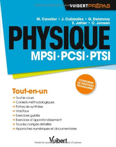 Physique MPSI, PCSI, PTSI