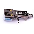 Titanium plated Headshell, mount with cartridge and stylus, needle for Technics SL D1, SL D1K, SL D2, SL D202, SL D205, SL D2K, SL D3, SL D303, SL D33, SL D3K, SL D5, MADE IN ENGLAND