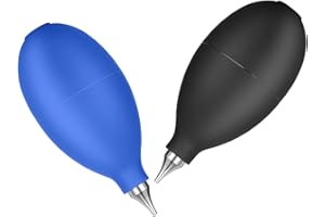 Sewroro 2pcs Air Blower Pump Camera Lens Bulb Blower Dust Duster Kit for DSLR Photography Electronics Keyboard Cleaning, Blac