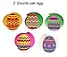 jollylife 30Ct Easter Decorations Egg Bunny Hanging Swirl Foil - Party Ornaments Supplies