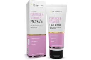Dr'. Sheth.'s Ceramide & Vitamin C Brightening Face Wash Gently Cleanses, Hydrates & Reduces Dark Spots For Normal, Oily & Co