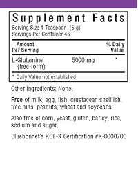 L-glutamine 5000 mg – 8 oz – Polvo