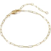 Kendra Scott Meadow Paperclip Chain Bracelet, 14K Gold- Filled | Paperclip Links, Layering, Tarnish- and Water-Resistant, Designed to Live In, Easy-Care Finish