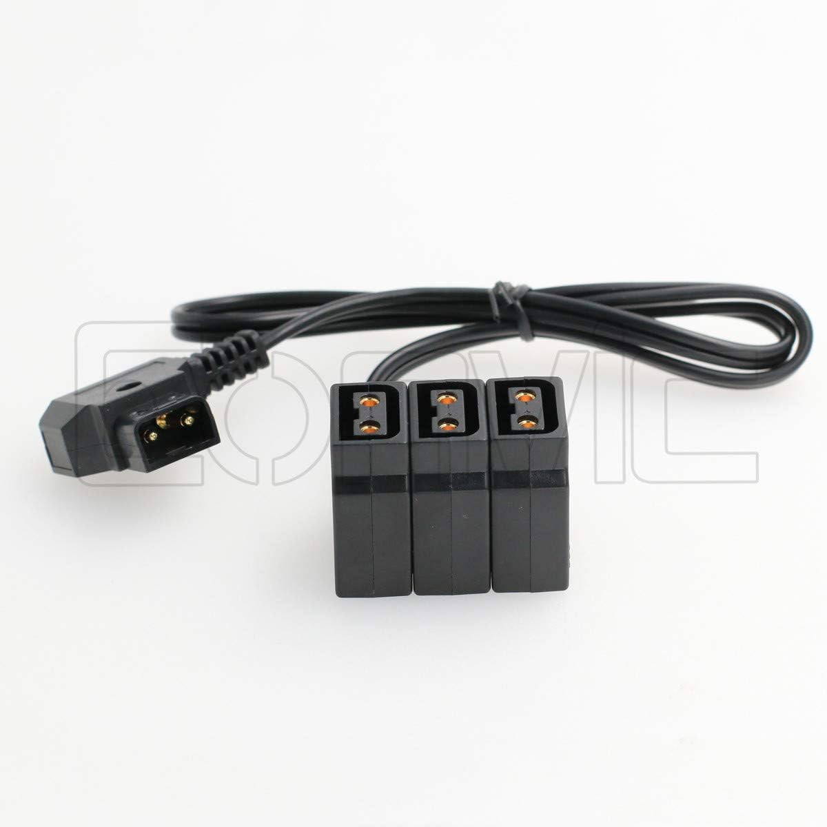Eonvic Male D-tap B Type to 3-Port Female P-Tap D-Tap Hub Adapter Splitter for Anton V-mount Battery Plate - Image 3