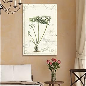 Vintage Style Plant with Butterfly