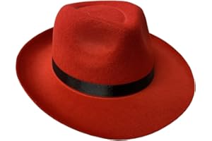 KARNIVAL COSTUMES Adult's Red 20s Gangster Fedora Hat Costume Accessory