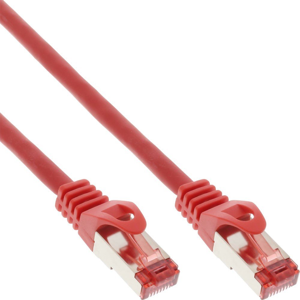 InLine® 76422R S/FTP Patch Cat6 Ethernet Cable 250 MHz PVC Copper Cable – Red