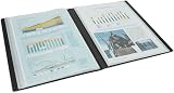 Rapesco 1649 Germ-Savvy Antibacterial A4 24 Pocket Folder Black view 2