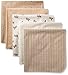 Rene Rofe Baby Baby 5 Piece Flannel Blanket Set, Natural Teddy Bear, One Size