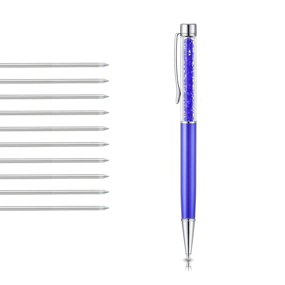 PACK OF 10 BLACK INK D1 MINI MICRO PEN REFILLS COMPATIBLE with Swarovski Crystalline, Cross