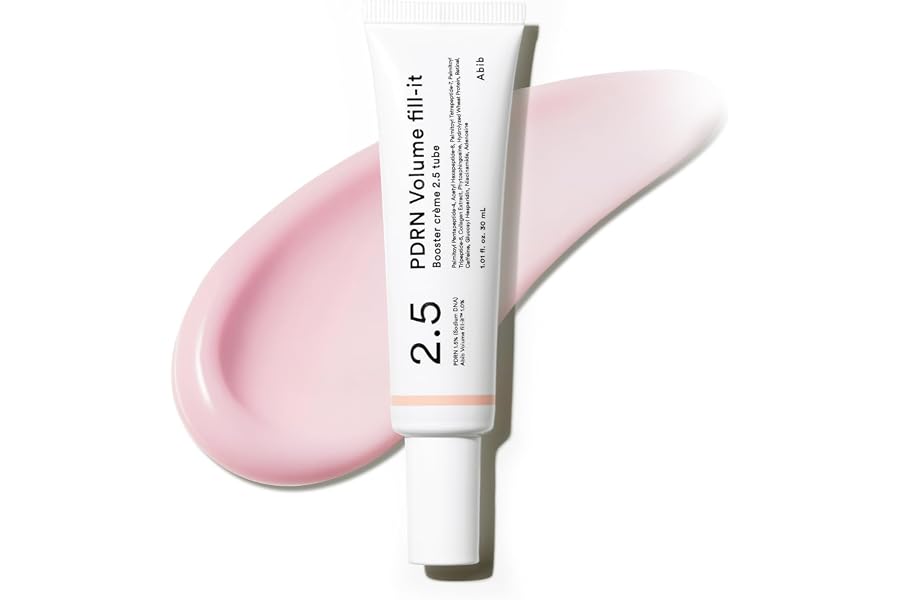 Abib PDRN Volume fill-it Booster Cream 2.5 tube | Facial Volume Plumping with PDRN 15,000ppm Peptides Retinal | For Forehead, Smile Lines & Neck Wrinkles | Anti-Aging Firming | 1.01 fl oz