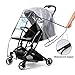 Stroller Rain Cover & Mosquito Net,Universal Baby Jeep Stroller , Protection Against Mosquitos,Clear Windproof Waterproof,Travel Umbrella Cover for Pram,Outdoor Use (Air Holes)