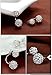 KOREA-JIAEN Double Sided Stud Earrings S925 Sterling Silver with AAA Lever Cubic Zirconia Fully-jewelled Spherical Bead Earrings Shamballa Earrings (6mm+8mm)