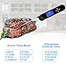 Meat Thermometer, Rilitor Digital Instant Read BBQ Thermometer with Pre-Set 8 Types Food,Temperature Alarm,Voice Broadcast,RGB Backlight, Waterproof Cooking Thermometer for Grilling,Turkey