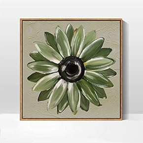 Framed Canvas Wall Art for Living Room, Bedroom Daisy Theme Canvas Prints for Home Decoration Ready to Hang - 16x16 inches