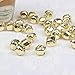 Pengxiaomei 100 PCS Jingle Bells, Gold Christmas Bells, 0.5 Inch Craft Bells Bulk for Party & Festival Decorations and Jewelry Making