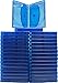 (30) Empty 22mm Thick 6 Disc Capacity - Blue Replacement Boxes/Cases for Blu-Ray DVD Movies - Holds 6 Discs BR6R21BL