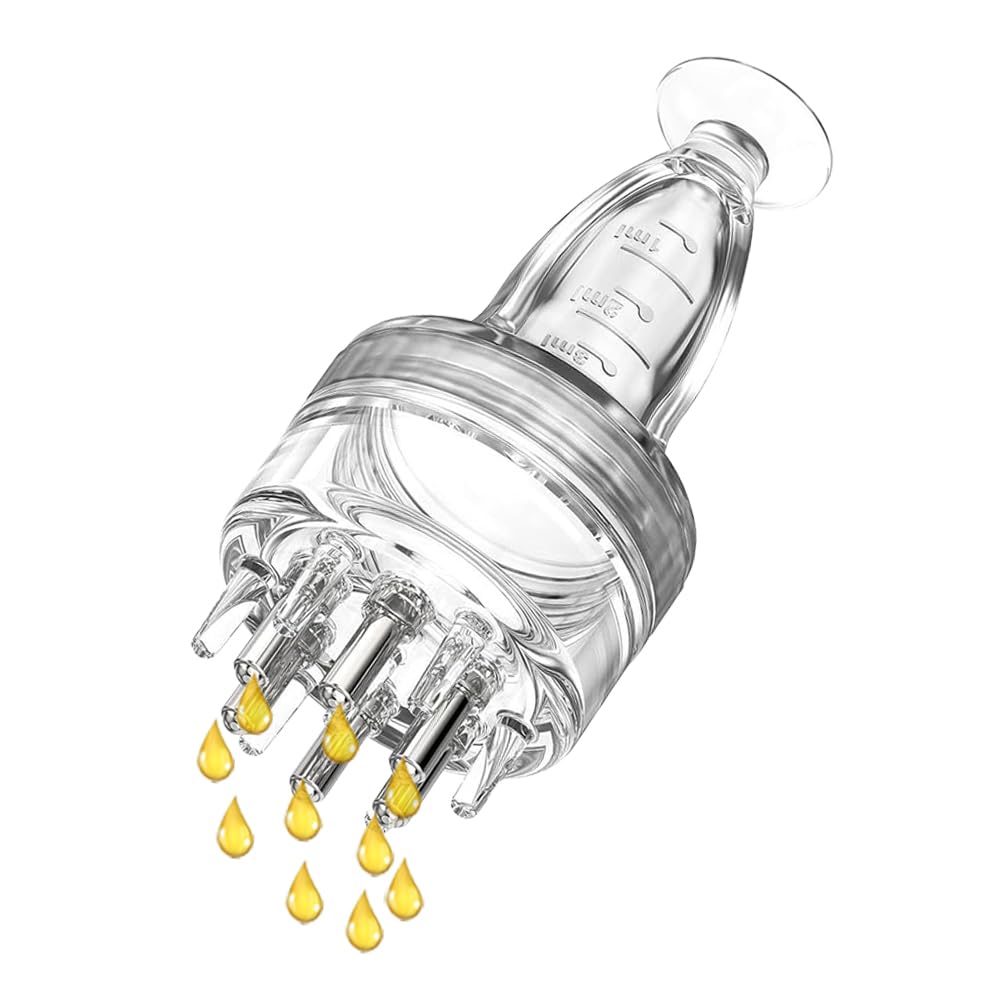 Photo 1 of Hair Oil Applicator,Scalp Massager Hair Growth Oil Bottle With Comb,Minoxidil Applicator Hair Oiling Dispenser Brush,Massage Root Comb Applicator Bottle Scalp Tool For Thin Growth Serums
