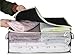 Stackable Clothes Storage Organizer for Closet Large Capacity Blanket Storage Bags with Two Reinforced Handles, for Bedding, Sheet, Pillow, 3 Packs, Black