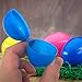 Toyrifik 144 Plastic Easter Eggs Bulk- Hinged Fillable Easter Eggs Assorted Colors