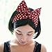 Yeshan Rabbit Ear Twist Bow Wired Headbands Scarf Headwrap Hairband Hair Accessory,Pack of 8