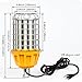 LEONLITE 100W LED Temporary Work Light Linkable, UL-Listed Jobsite Lighting, Plug-n-Play Outdoor Corded Portable Construction Lights with Metal Guard & Hook, Ultra Bright High Bay Fixture