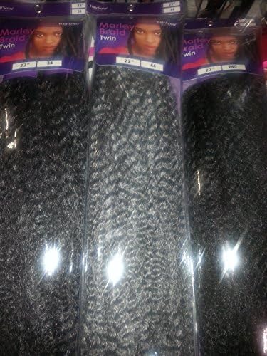 Hair Sense Fashion Leader Marley Braid Twin 22" GREY COLORS (#34)